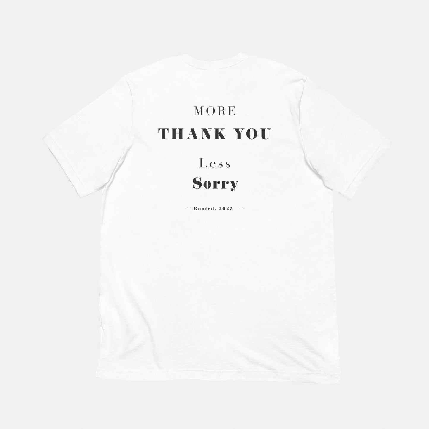 “Thank you” more than “Sorry”